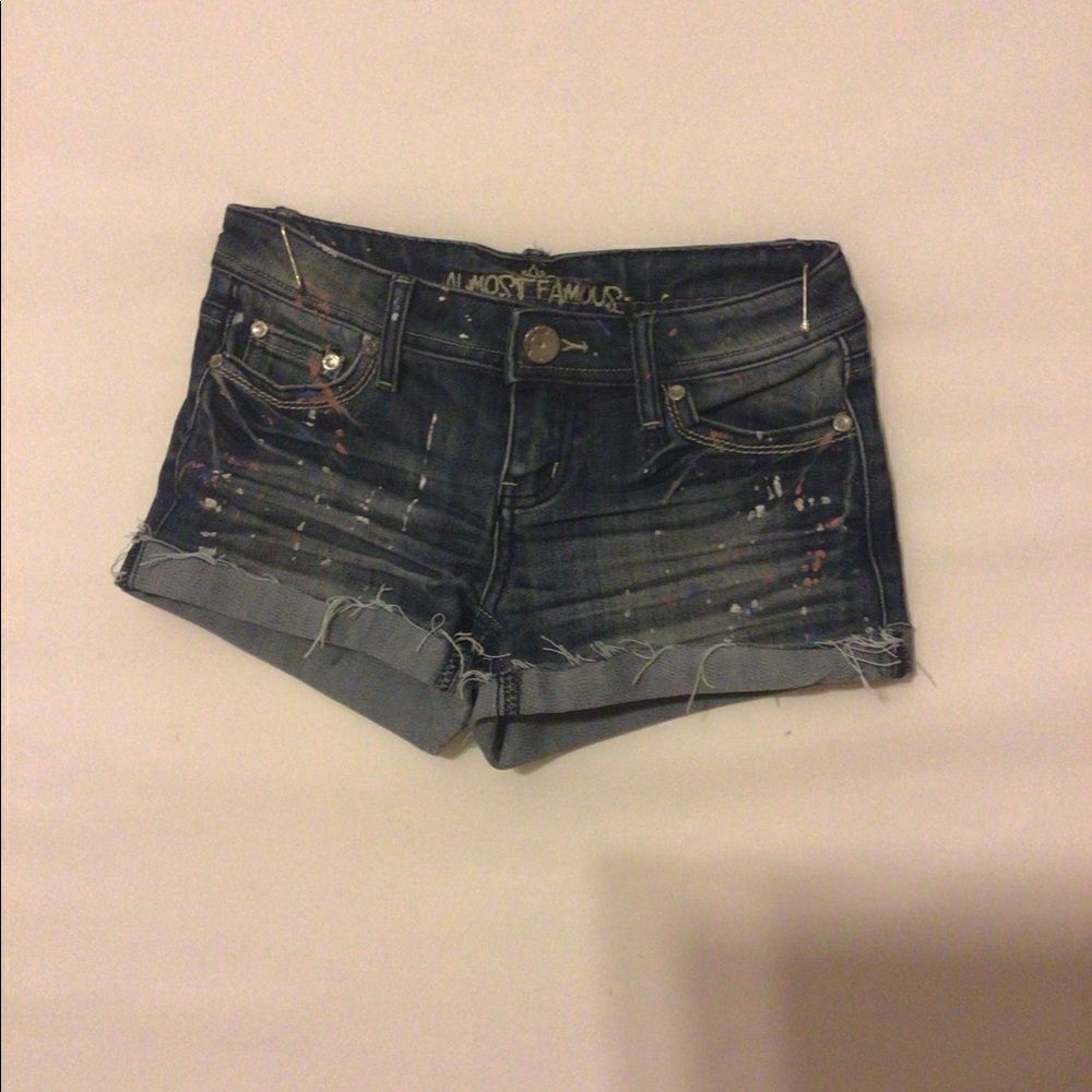 Almost Famous Blue Jean Denim Shorts Size 0